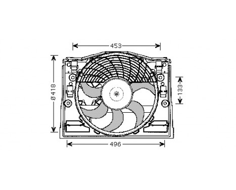 Fan, A/C condenser, Image 3