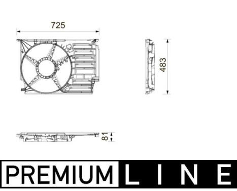 Fan housing CFS 31 000P Mahle