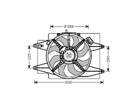 Fan, radiator 0147746 International Radiators