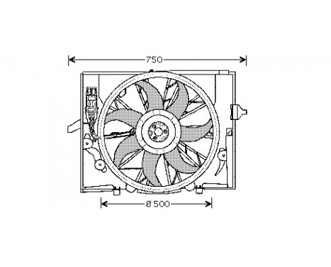Fan, radiator 0655746 International Radiators, Image 2