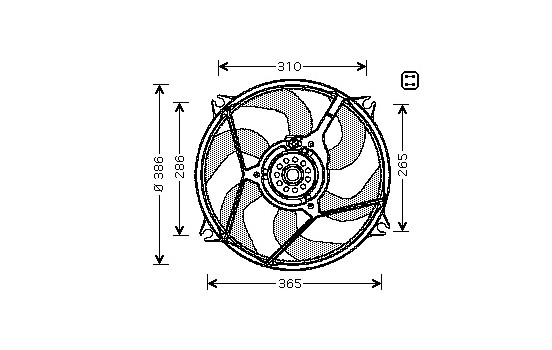 Fan, radiator 0904746 International Radiators