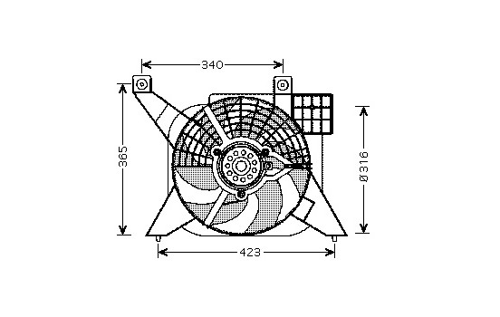 Fan, radiator 0950747 International Radiators, Image 2