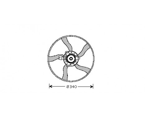 Fan, radiator 0957746 International Radiators, Image 2