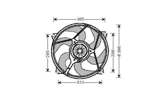 Fan, radiator 0957747 International Radiators, Image 2