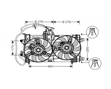 Fan, radiator 1620750 International Radiators