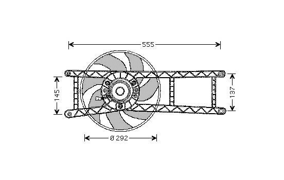 Fan, radiator 1709746 International Radiators