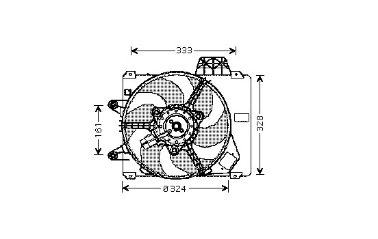 Fan, radiator 1735746 International Radiators