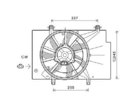 Fan, radiator 1807746 International Radiators