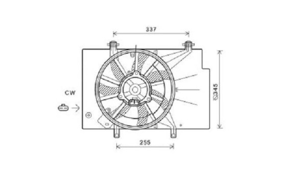 Fan, radiator 1807746 International Radiators