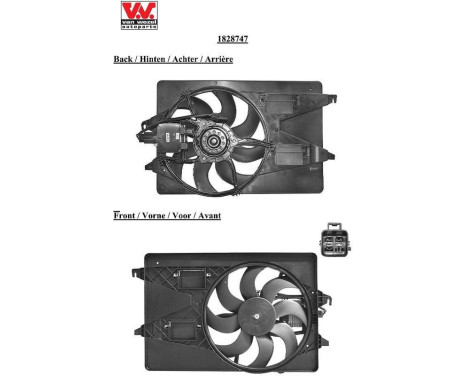 Fan, radiator 1828747 International Radiators, Image 3