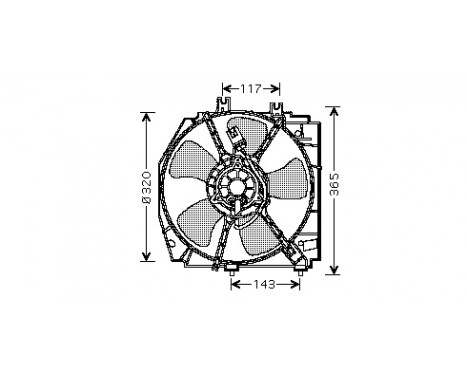 Fan, radiator 2732746 International Radiators