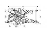 Fan, radiator 2735746 International Radiators