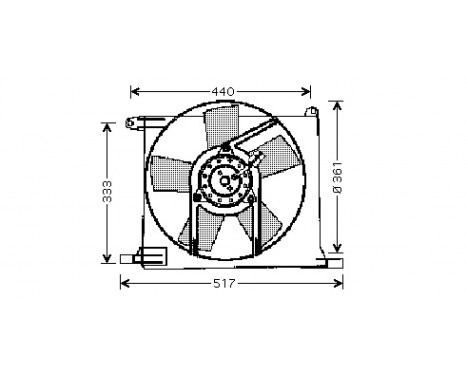 Fan, radiator 3734746 International Radiators