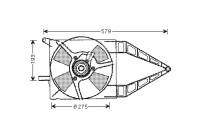Fan, radiator 3776747 International Radiators