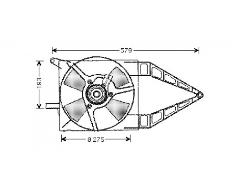 Fan, radiator 3776747 International Radiators