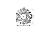 Fan, radiator 4028748 International Radiators