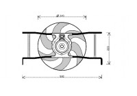 Fan, radiator 4038747 International Radiators