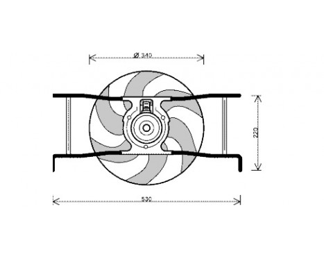 Fan, radiator 4038747 International Radiators