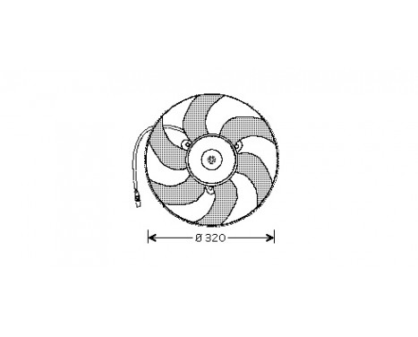 Fan, radiator 4045746 International Radiators