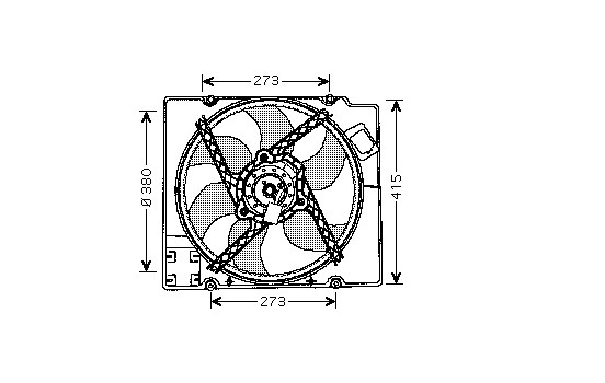 Fan, radiator 4326746 International Radiators
