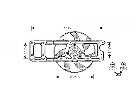 Fan, radiator 4341746 International Radiators, Image 2