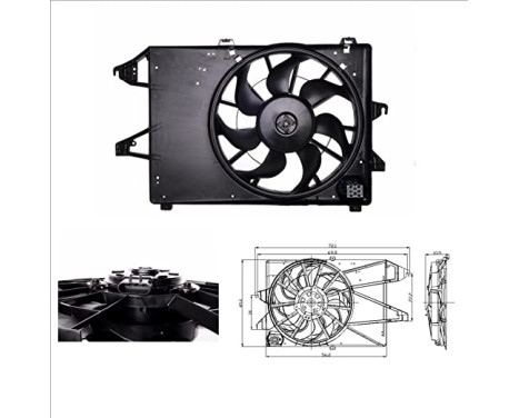 Fan, radiator 47005 NRF