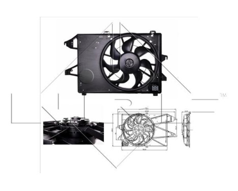 Fan, radiator 47005 NRF, Image 2