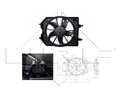 Fan, radiator 47021 NRF