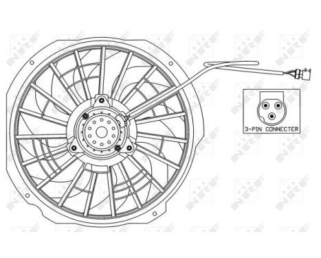 Fan, radiator 47025 NRF