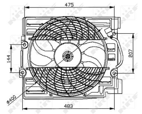 Fan, radiator 47029 NRF, Image 6