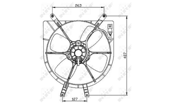 Fan, radiator 47042 NRF