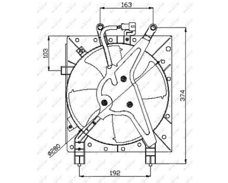 Fan, radiator 47044 NRF, Image 2