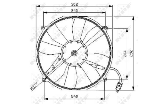 Fan, radiator 47046 NRF