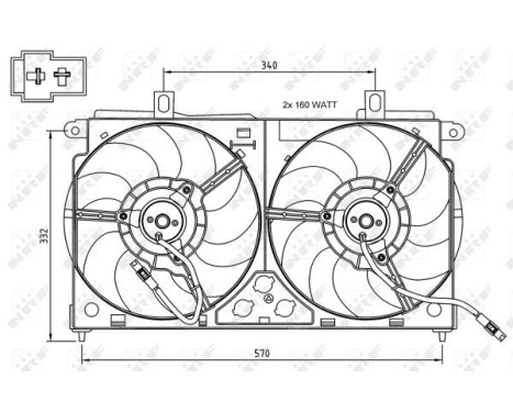 Fan, radiator 47048 NRF, Image 2