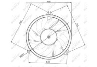 Fan, radiator 47049 NRF