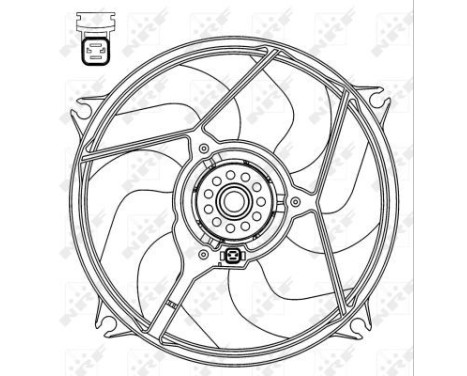 Fan, radiator 47069 NRF, Image 2