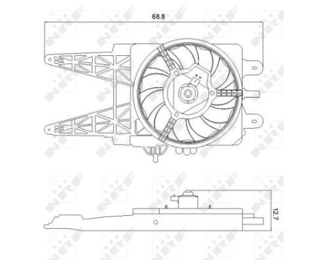 Fan, radiator 47248 NRF, Image 2