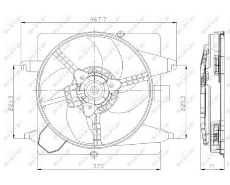 Fan, radiator 47259 NRF, Image 3