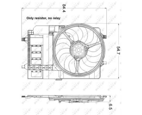 Fan, radiator 47301 NRF, Image 5