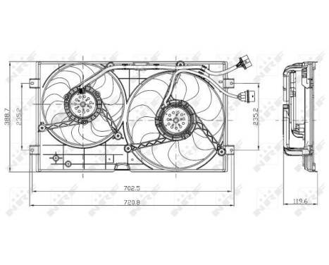 Fan, radiator 47403 NRF, Image 3