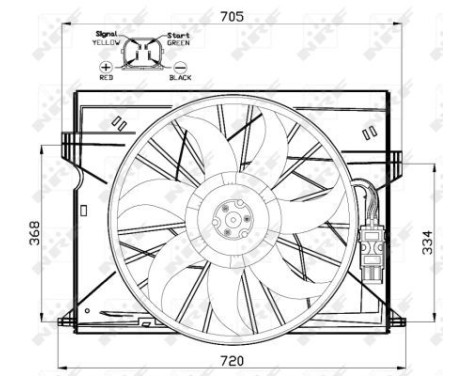 Fan, radiator 47444 NRF