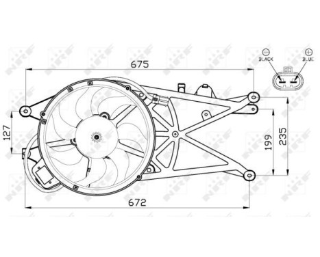 Fan, radiator 47489 NRF, Image 4