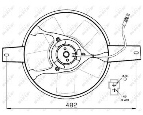 Fan, radiator 47540 NRF, Image 2