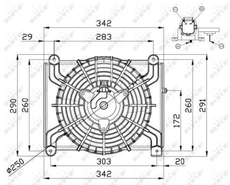 Fan, radiator 47668 NRF, Image 3