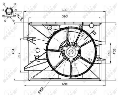 Fan, radiator 47671 NRF, Image 3