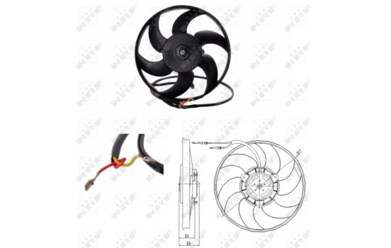 Fan, radiator 47691 NRF