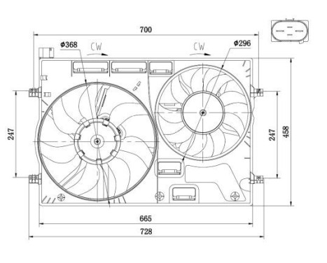 Fan, radiator 47928 NRF, Image 5