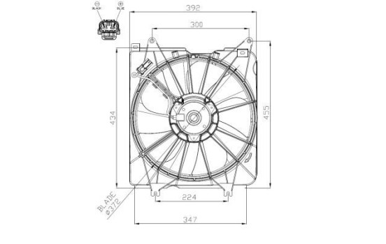 Fan, radiator 47935 NRF