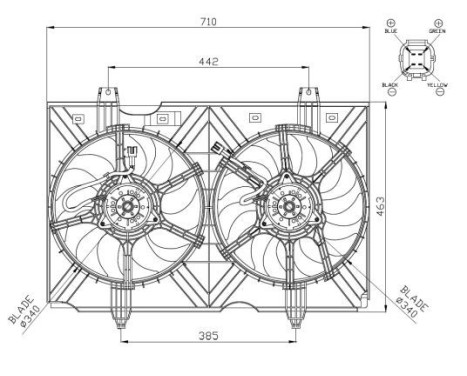 Fan, radiator 47942 NRF, Image 4