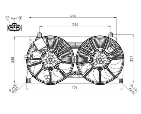 Fan, radiator 47943 NRF, Image 4